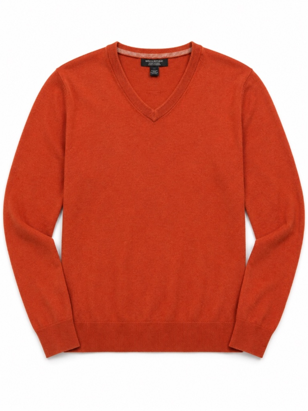 CASHMERE Banana Republic sweater L/XL V neck stretch cosy fall/winter warm work